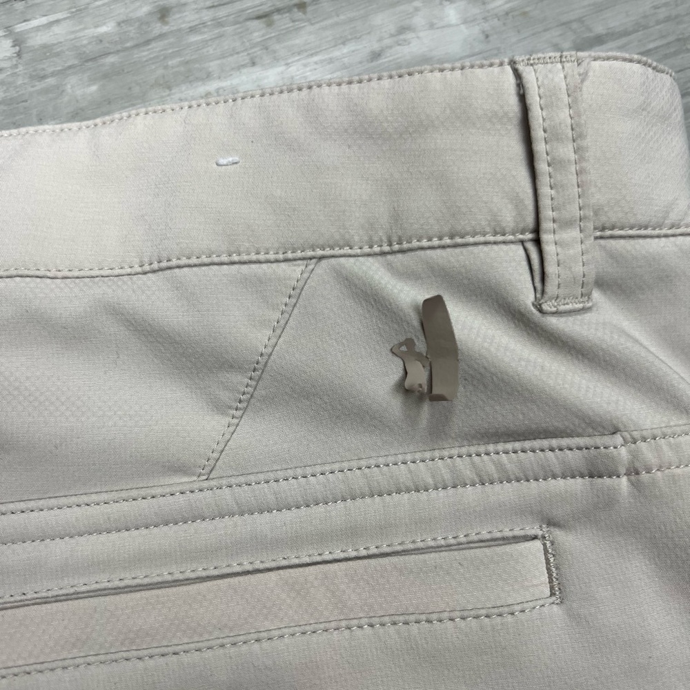 Johnnie-O Miami Hurricanes Tan Shorts 38 View 5